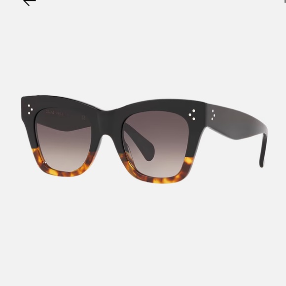 Celine Accessories - Celine Oversized Black with Tortoiseshell Trim Women’s Sunglasses